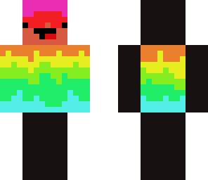 black dude and rainbow