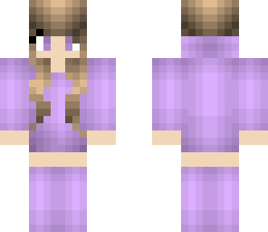 lilac hoodie girl