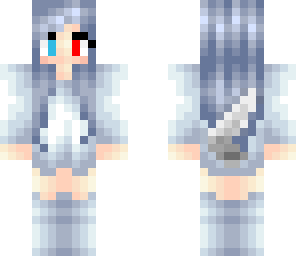2 coloured eye wolf girl