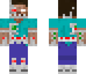infected robot steve for minecraft