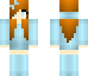 blue hoodie girl
