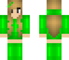 green hoodie girl