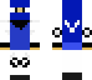 blue ninja in cape