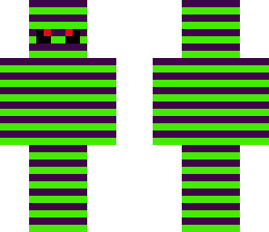 green and purple stried