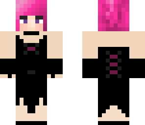 cute goth in pink