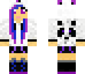 purple panda girl