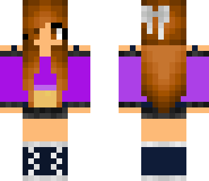 girl with purple out line