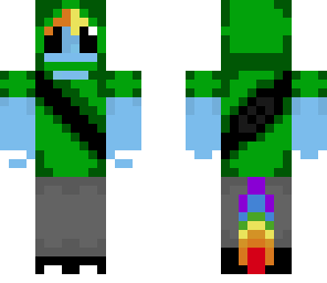 hooded rainbow dash in green