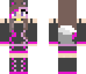 cute wolf girl pink