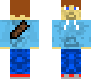 blue sword holding hoodie