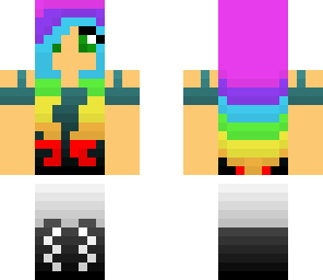 pretty rainbow girl