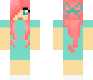 pink hair template with bow