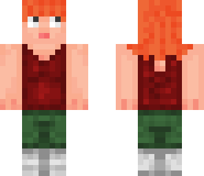 casual redhead girl