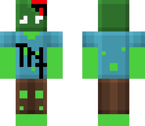 half zombie half creeper exploding zombie