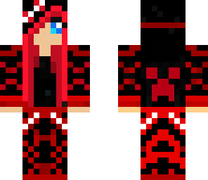 red emo girl