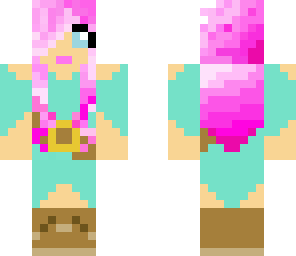 pink haired girl