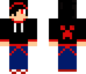 red creeper hoodie guy