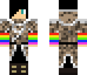 random guy with rainbow sleeves