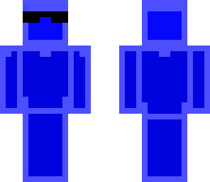 blue person