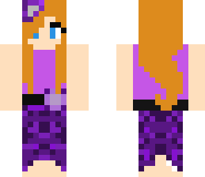 girl in purple dress
