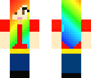 the awesome rainbow girl