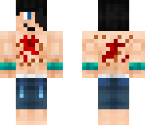 smiling bloody guy
