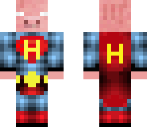 hero pig super man edition
