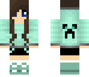 aqua hoodie girl