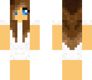 girl in a white dress