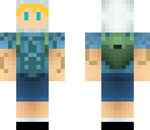 finn with muscles blue eyes
