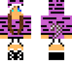 purple tiger girl
