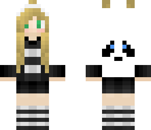 striped panda girl 