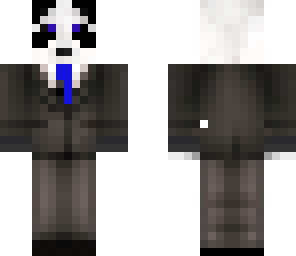 panda blue tie