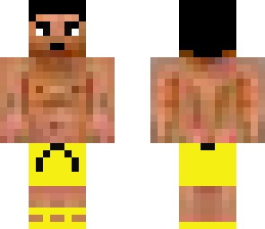 yellow pants beach guy
