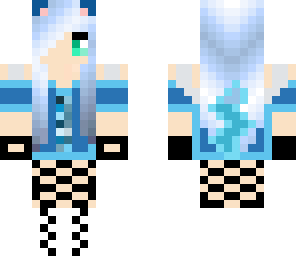 blue cat girl 