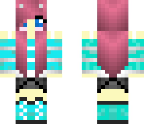 blue pink