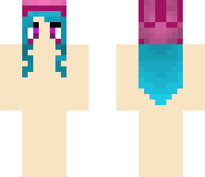 blue haired girl with rabbit mask base