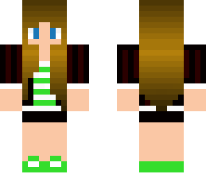 punk gamer girl green
