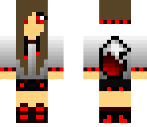 wolf girl with red eyes