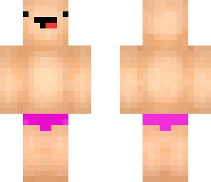 edited derp in swim suit and headphones 
