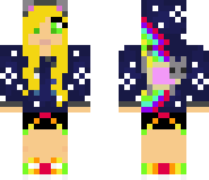 blonde nyan cat girl