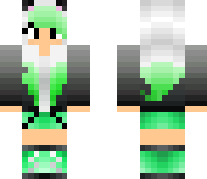green dj cat girl