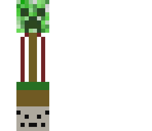 creeper on a stick in the ground