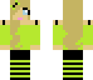 green and black girl