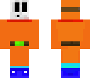 orange shy guy