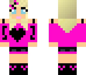 hot pink and black girl