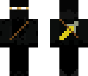 ninja herobrine with butter sword