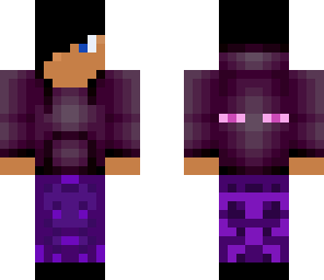 boy with enderman hoodie