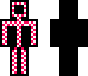 checkerboard stick man