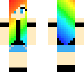 rainbow gothic girl